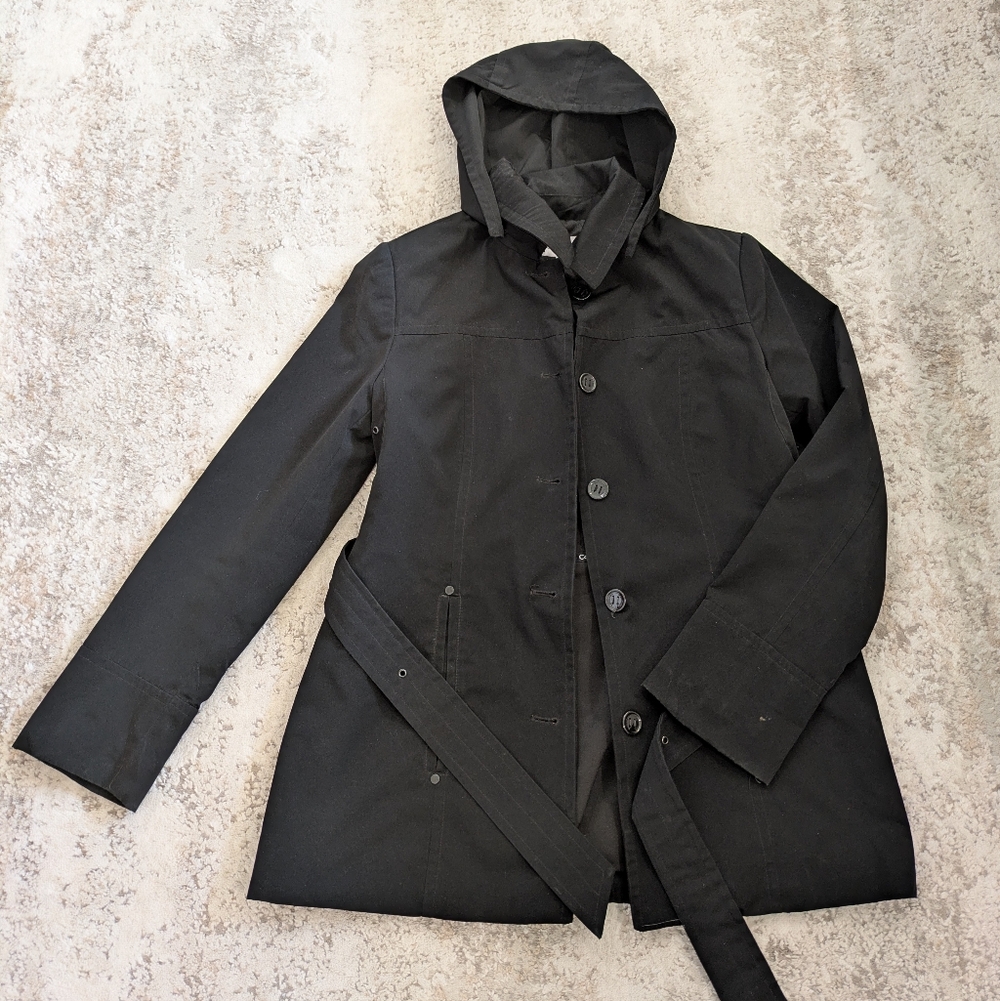 Calvin Klein Women's Black Trench Coat (S)